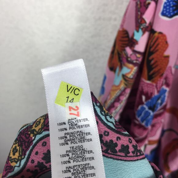 NWT ASOS DESIGN Rope Maxi Dress Size 8 Trim Cut Out Paisley Print Plunge Beach - Picture 6 of 14